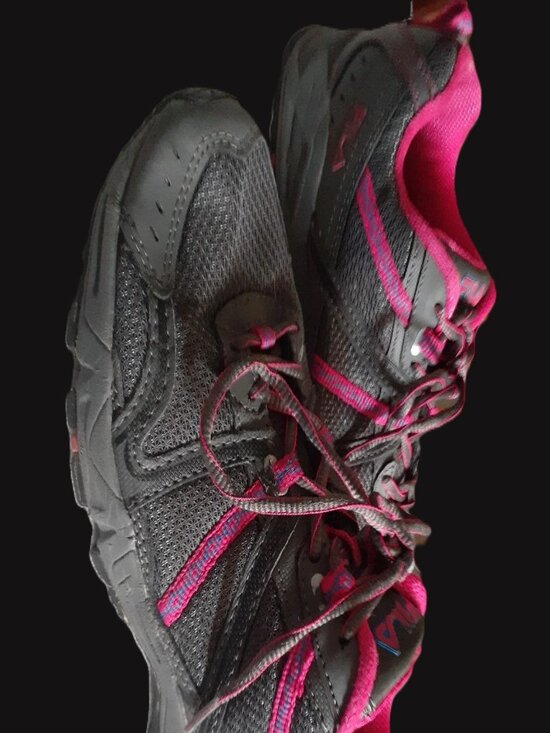 FILA SNEAKERS PINK/GRAY LACE UP ATHLETIC RUNNING SHOES RN 91175~WOMENS SIZE 10 - Picture 3 of 7